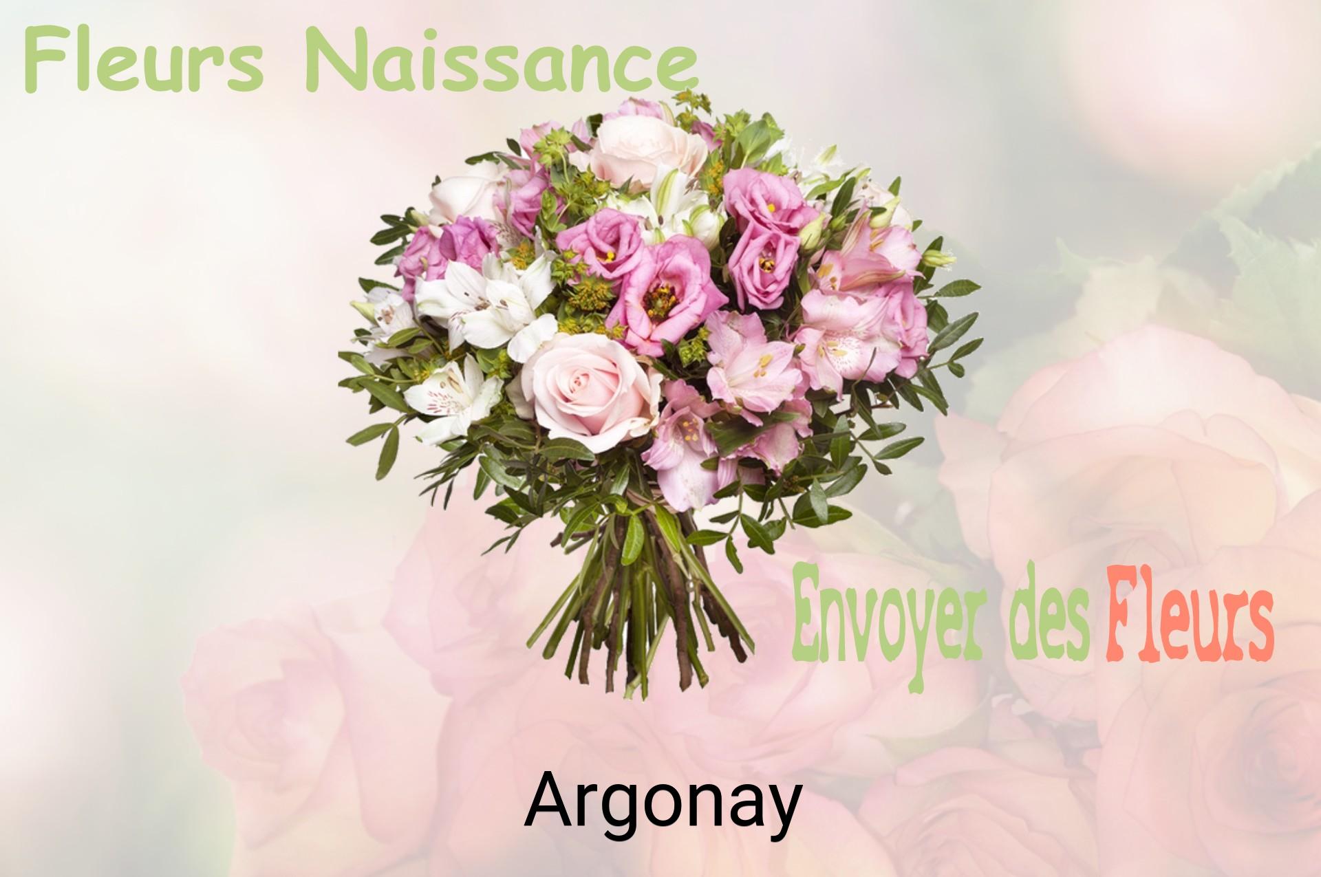 Bouquet de fleurs de naissance livré à Argonay